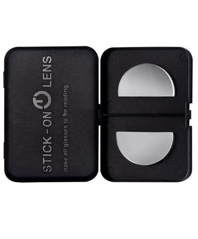 SKYWAY Stick on Reading Lens, Adhesive Magnifying Bifocal Lenses for Sunglasses/Goggles/Glasses/Mask, No Water Needed, 2.0 Dioptres