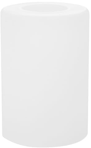 Lurrose Abat-Jour Cylindrique En Verre Blanc Laiteux Cache Ampoule E27 Pour Lampe De Table Et Suspension Diffusion Douce De La Lumière Remplacement Pour Salon