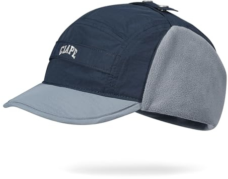 CLAPE Winter Basecap mit Ohrenklappen Wasserdicht Winddicht Fliegermütze | Warme,Weich,Verstellbar,Short Brim,Unisex Wintermütze für Herren,Damen,Outdoor,Reisen,Ski