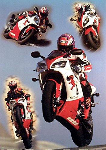 1art1 Motorräder Poster Yamaha Collage Plakat | Bild 91x61 cm