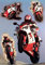 1art1 Motorräder Poster Yamaha Collage Plakat | Bild 91x61 cm