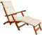 Detex Coussin pour Chaise Longue crème pour siège inclinable Coussin pour Bain de Soleil Relaxation intérieur extérieur Hydrofuge