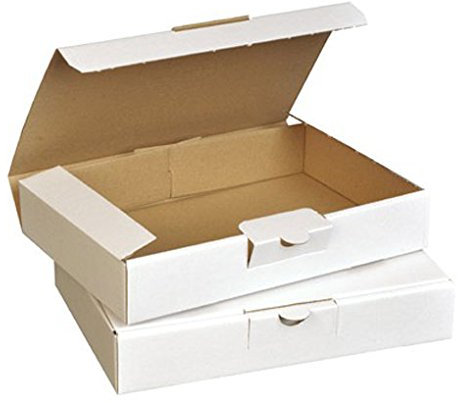 Maxibriefkarton DIN A4/B4 Faltkarton 350 x 265 x 50 mm Großbriefkarton 150 Stück Weiß