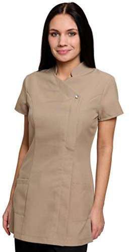 Damen Berufsbekleidung Kasack Freya Kamel, Gr.- 40 EU/ 12 UK