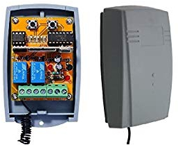 Normstahl kompatibel Funkempfängermodul im Gehäuse, 2-kanal universal Empfänger für Normstahl EA433 2KM, EA433 4KM, RCU433 2K, RCU433 4K handsender. 12-24V AC/DC