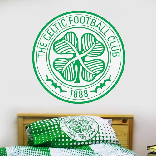 Beautiful Game Celtic Football Club Crest Wall Sticker Official Merchandise (120cm)