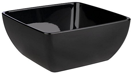 APS 84427 Schale PURE, 32 x 32 cm, Höhe 14 cm, Melamin, schwarz