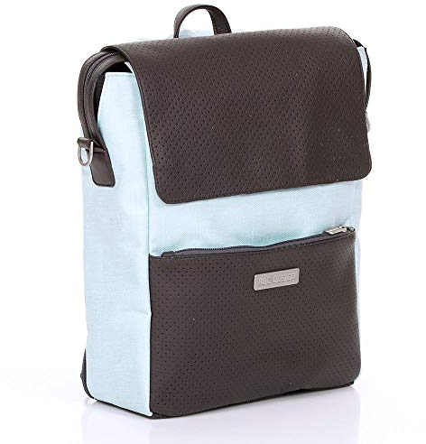 ABC Design Wickelrucksack City - Rucksack Wickeltasche/Baby Windeltasche mit Deckelfach und Reißverschluss-Fach - Ice