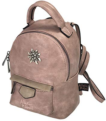 Allgäu Rebell Trachten Dirndl Rucksack Rosi mit Edelweiß Applikation 20cm x 16cm x 10cm