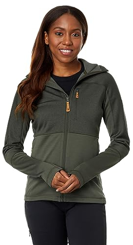 Fjällräven Damen Abisko Trail Fleece W Jacket, Dunkles Waldgrün, L