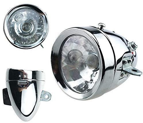 Maso Faro delantero y luz trasera para bicicleta, generador de fricción, dinamo, juego de luces traseras para bicicleta, 12 V, 6 W