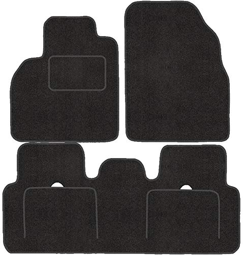 Fußmatten mit Clips 4er Set für Renault Scenic 2 II 2003-2009 Velours Automatten