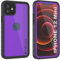 PunkCase Designed for iPhone 12 Mini Waterproof Case [StudStar Series] [Slim Fit] [IP68 Certified] [Dirtproof] [Snowproof] 360 Full Body Armor Cover For iPhone 12 Mini (5.4) (2020) [Purple]