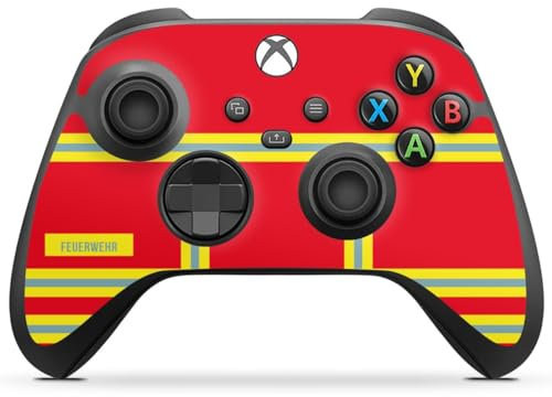 DeinDesign Skin kompatibel mit Microsoft Xbox Series X Controller Folie Sticker Feuerwehr Feuerwehrmann Lebensretter