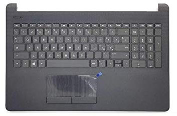 Pcprice Tastiera Originale per HP Pavilion 15-BS 250 G6 con TOPCASE PALMREST Nero