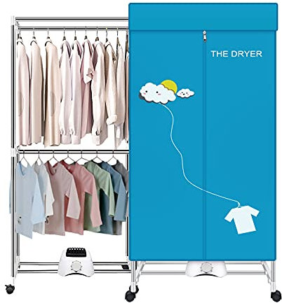 Secadora eléctrica portátil de 110 V, 1000 W, doble capa, apilable, para casa, caravana, lavandería y más