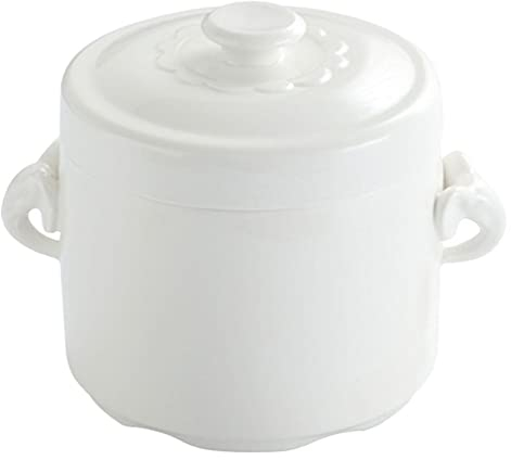 Cabilock Suppentassen Für Zwiebelsuppe 1 Pc Keramik Topf mit Deckel Premium Suppe Nudel Schüssel Dampfende Tasse für Home Küche Egg Custard Medizinischen Tasse Für Suppe Mikrowelle Deckel