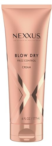 Nexxus Blow Dry Cream Frizz Control for Weightless Style & Volume, with StyleProtect Technology 6 oz