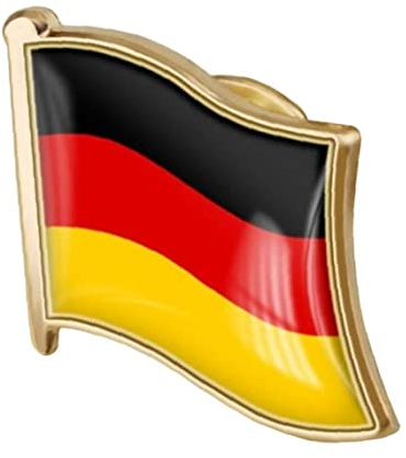 Froiny Deutsche Flagge Pin Abzeichen Metall Emaille Revers Pin Brosche Flagge Von Deutschland Metall Emaille Abzeichen Nationale Abzeichen, 19*18mm