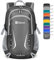 ZOMAKE Faltbarer Rucksack 35L,Groß Leichter Rucksäcke Wasserdicht Wanderrucksack Packable Backpack für Damen Herren Outdoor Wandern(Mittelgrau)