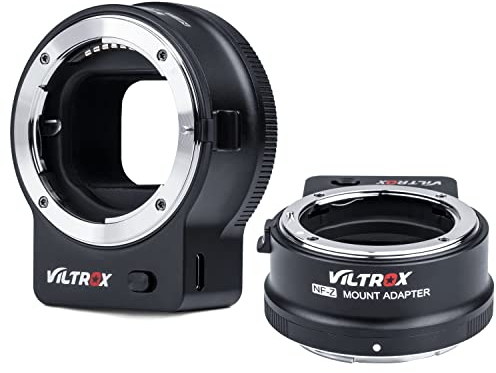 FTZ Mount Adaptador,VILTROX NF-Z Adaptador de Montaje de Objetivo de Enfoque Automático para Nikon F-Mount Lente a Nikon Z-Mount Cámara Z5 Z50 Z6 Z6II Z7 Z7II