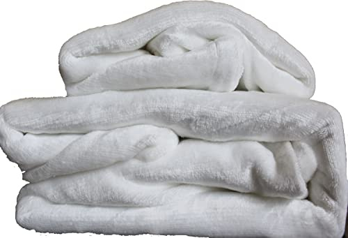 Winter Bettwäsche Teddy Fleece Flausch Plüsch 135x200+80x80cm Weiss, Uni/einfarbig(KH-P)