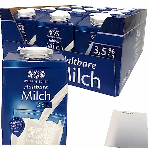 Weihenstephan Haltbare Milch 3,5 % Fett VPE (12x0,5 Liter) + usy Block