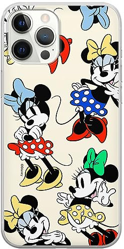ERT GROUP mobile phone case for Iphone 12 PRO MAX original and officially Licensed Disney pattern Minnie 076 optimally adapted to the shape of the mobile phone, case made of TPU