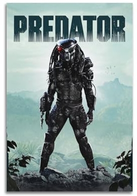 SHUPSY Predator Anime Art Poster Dekorative Malerei Leinwand Wandkunst Wohnzimmer Poster Schlafzimmer Malerei 12x18inch(30x45cm)