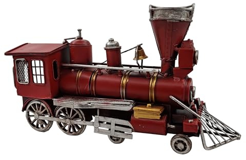 YCHTEWY Eisen, klassisches rotes LKW-Pick-Up-Modell, Sammlerstück, Fahrzeug-Dekoration, Metall-LKW, Weihnachtsdekoration, einzigartige Mischung aus Vintage, rustikal, Bauernhaus-LKW-Dekoration für
