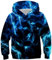 Ocean Plus Jungen Kapuzenpullover Bunt Teens Hoodie Kinder Langarm Pulli mit Kapuzen Sweatshirt Pullover (XL (Körpergröße: 155-160cm), Dunkelblauer Blitz)
