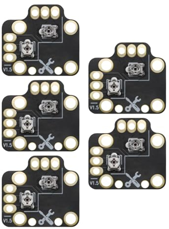 5 Stück Controller Analog Stick Drift Fix Mod Joystick Modul 3D Analog Joystick Drift Reparaturbrett Kompatibel mit PS4 Kompatibel mit PS5 Kompatibel mit Xbox ONE Schwarz