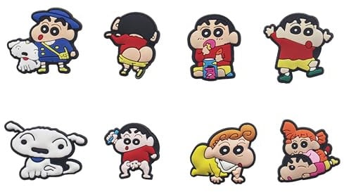 Amasukami 8 Anime characters Nohara Shiro fridge magnets Himawari Nohara fridge magnets Shinnosuke Nohara fridge magnets