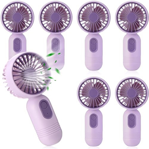Rossesay Portable Mini Fan Bulk Cute Handheld Lightweight Small Personal Eyelash Fan 3 Speeds Rechargeable USB for Women Men Indoor Outdoor Makeup Travel