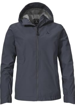 Schöffel Damen Jacket Style Bohorok WMS, wasserdichte, atmungsaktive Outdoor Jacke, elegante Funktionsjacke mit Kapuze und Stufensaum