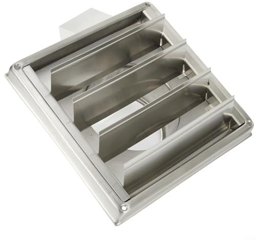 Modernas rejillas de ventilación de pared de acero inoxidable, antisalida, aptas para secadoras y rejillas de ventilación