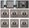 Luabue 5Pcs Mop Broom Holder Broom Gripper Holders Self Adhesive Brush Holder Wall Mounted Double/Single Broom Clips Holder Sweeping Brush Holder Wall Tool Organizer Rack for Kitchen Garden Bathroom