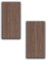 HPFloor Akustikpaneele holz 120x60 Walnuss 2er Set|Wandverkleidung Holz MDF Lamellenwand eiche|Wandpaneele Holzwand auf Schwarzem Filz zur Schalldämmung|Holzpaneele Wand 21mm