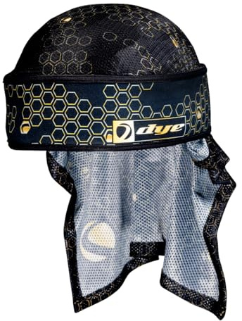 Dye Paintball Head Wrap DyexHalo, Hypercam black/gold