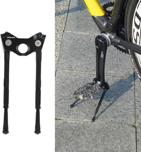 Gearoop Bicycle CoolStand Aluminium Bike-Ständer Schwarz Einheitsgröße 33-39mm 25kg 75g Fahrradständer Fahrradlagerung Seitliche Halterung