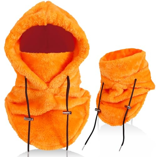 AYPOW Winter Thermo Fleece Sturmhaube Herren Damen, Multifunktionale Outdoor Winddicht Gesichtshaube Warm Skimaske mit Nackenwärmer Halswärmer, Unisex Gesichtsmaske Radfahren Motorräder Wandern Laufen