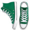 Divadames Womens High Top Lace Up Flat Canvas Pumps Ladies Casual Plain Shoes Size (Green, UK Footwear Size System, Adult, Women, Numeric, Medium, 5)