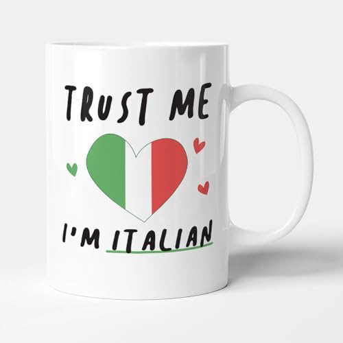 Victorian Printing Co - Trust Me I'm Italian - Birthday Funny Gift Mug, Ceramic, 11fl.oz.