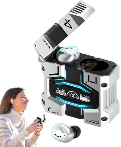 Wireless Earbuds - Small Wireless Earbuds, Wireless Earbuds | Aurnici Wireless Earbuds with Ergonomic Design Waterproof Wireless Earbuds for Training