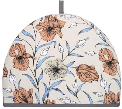 SiXsigma Sports Tea Cosy For Insulated Teapot Warmer (35x27x3cm) - Quick Dry Cotton Small, Medium, Large Teapot Funny and Trendy Design - Ideal For Women (Vintage Romance)