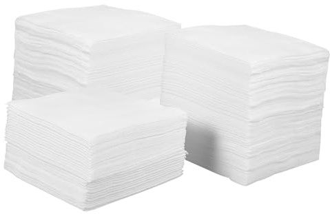 minkissy 400 Stück Weiße Einweg Make Up Entferner Pads aus Atmungsaktivem Vliesstoff für Sanfte Gesichtsreinigung und Make Up Entfernung