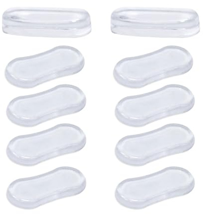Set of 10 Rubber Cushion Pads for Toilet Seats – Strong-Adhesive Rubber Cushion Pads, Suitable for Toilet seat Covers and as Replacement Cushions for Toilet Seats,for Homes,Hospitals