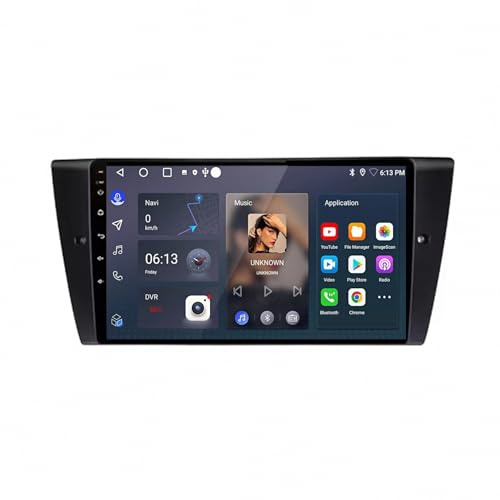 Autoradio 2 Din per BMW E90 E91 E92 E93 2006-2012 Wireless Carplay & Android Auto Mp5 Player Radio con Mirror Link, Fm Radio, Telecamera di Backup, Bluetooth 5.0, 4 Nucleo 1G+16G