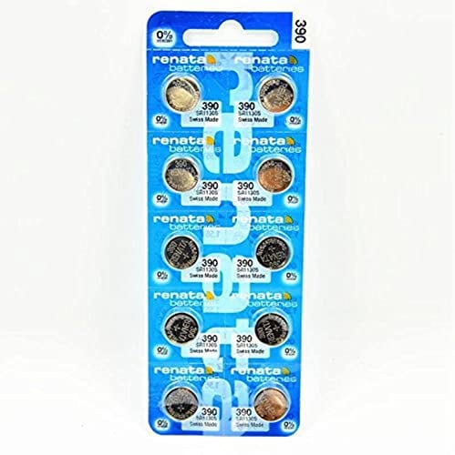 Renata 390 - Set da 10 pile per orologio