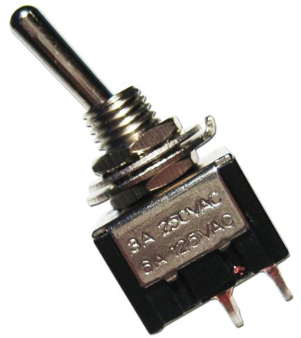 world-trading-net - Set di 5 interruttori a levetta in miniatura MTS-201 a 2 poli, colore nero